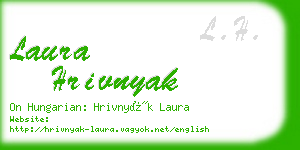 laura hrivnyak business card